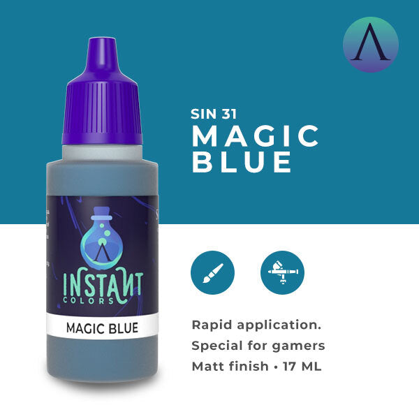 Instant Colors Sin-31 17ml Magic Blue Scale 75 Instant Colors Lets Play Games   