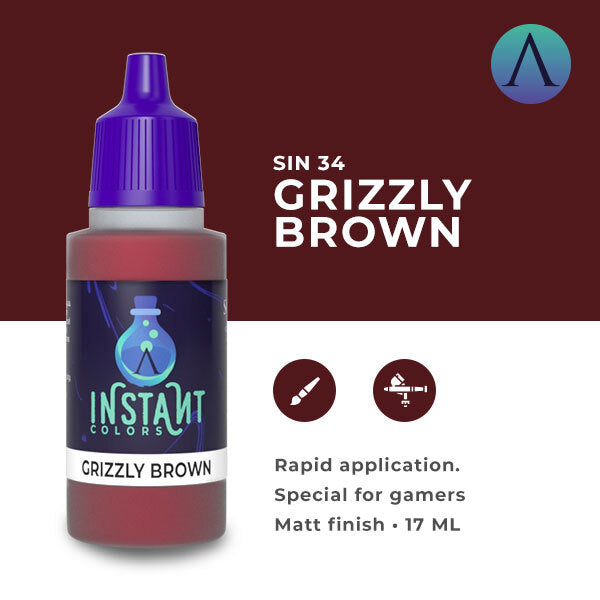 Instant Colors Sin-34 17ml Grizzly Brown Scale 75 Instant Colors Lets Play Games   