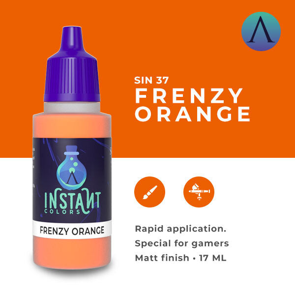 Instant Colors Sin-37 17ml Frenzy Orange Scale 75 Instant Colors Lets Play Games   