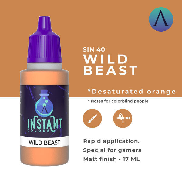 Instant Colors Sin-40 17ml Wild Beast Scale 75 Instant Colors Lets Play Games   