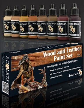 Scale 75 Scalecolor Wood and Leather Paint Set Scalecolor Paint Sets Lets Play Games   