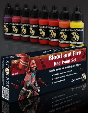Scale 75 Scalecolor Blood and Fire Paint Set Scalecolor Paint Sets Lets Play Games   