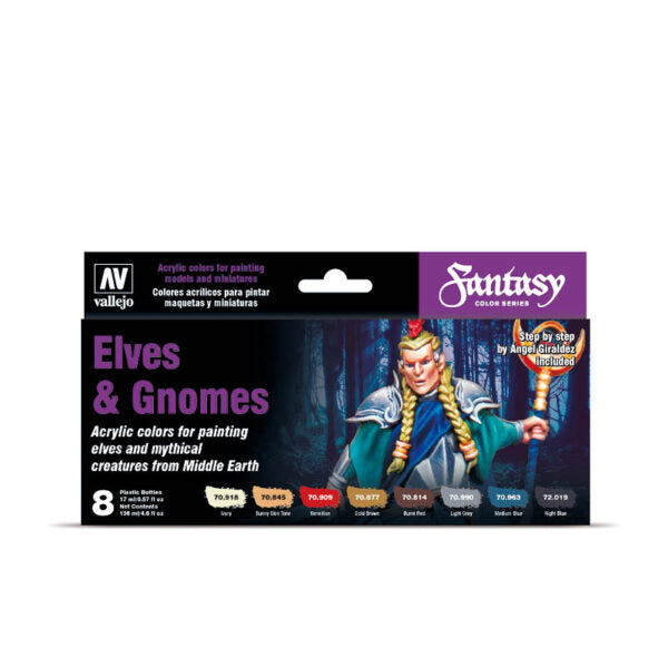 Vallejo Fantasy Color Series - Elves & Gnomes Set Vallejo Model Color Vallejo   
