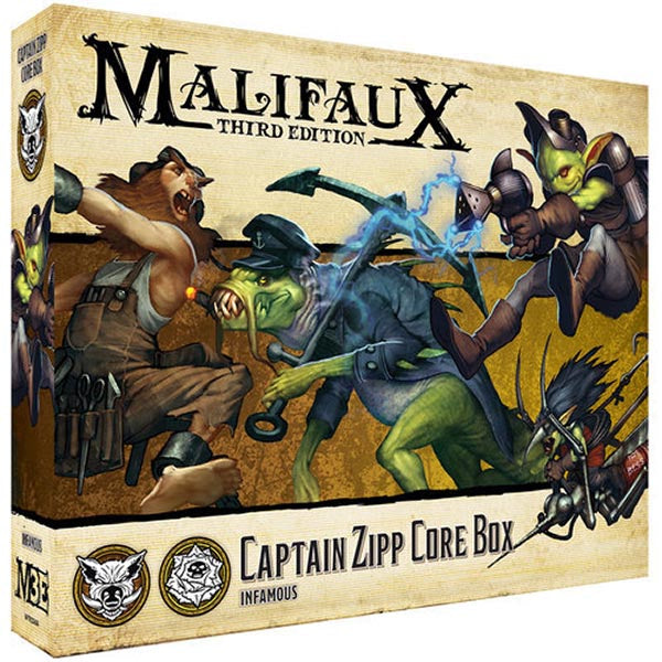 Captain Zipp Core Box - Infamous Malifaux Combat Company   