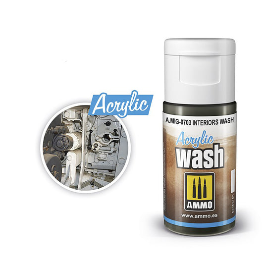 A.MIG-0703 MIG Acrylic Washes: Interiors Wash 15ml MIG Acrylic Washes Ammo by MIG Default Title  