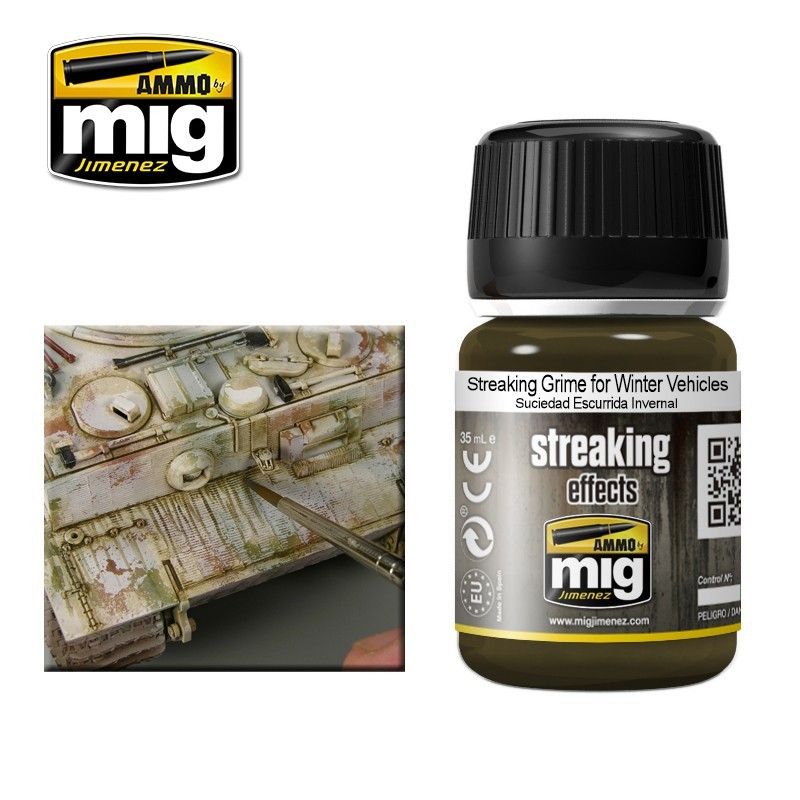 A.Mig-1205 Streaking Grime For Winter Vehicles MIG Weathering Ammo by MIG   