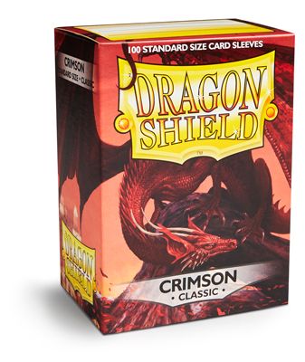 Sleeves - Dragon Shield - Box 100 - Crimson Dragon Shield Fantasy Flight Games   