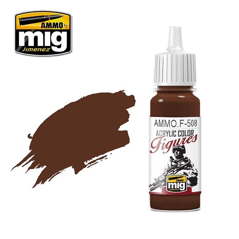 F-508 Figures Paints Brown Base Fs-30108 MIG Special Figures Paints Ammo by MIG   