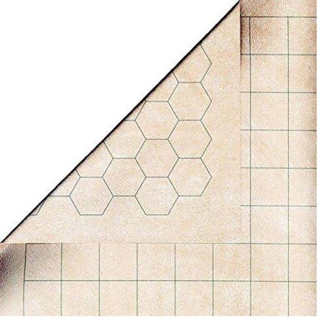 CHX 97246 Reversible Megamat 1 Squares and 1 Hexes (34½ x 48) Gaming Mat Lets Play Games   