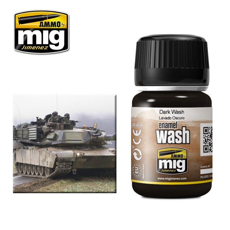 A.Mig-1008 Dark Wash MIG Weathering Ammo by MIG   