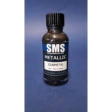 METALLIC GUNMETAL 30ML SMS Paints The Scale Modellers Supply   