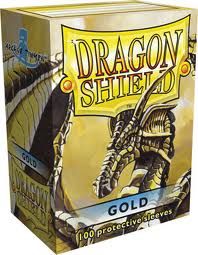 Sleeves - Dragon Shield - Box 100 Gold Dragon Shield Fantasy Flight Games   
