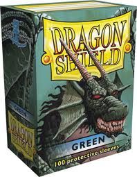 Sleeves - Dragon Shield - Box 100 Green Dragon Shield Fantasy Flight Games   