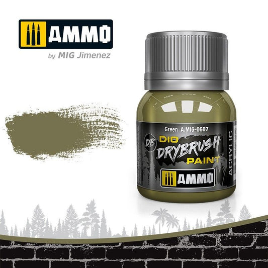A.Mig-0607 Green MIG Drybrush Ammo by MIG   