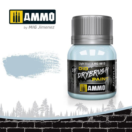 A.Mig-0613 Light Blue MIG Drybrush Ammo by MIG   