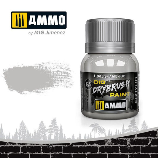 A.Mig-0601 Light Grey MIG Drybrush Ammo by MIG   