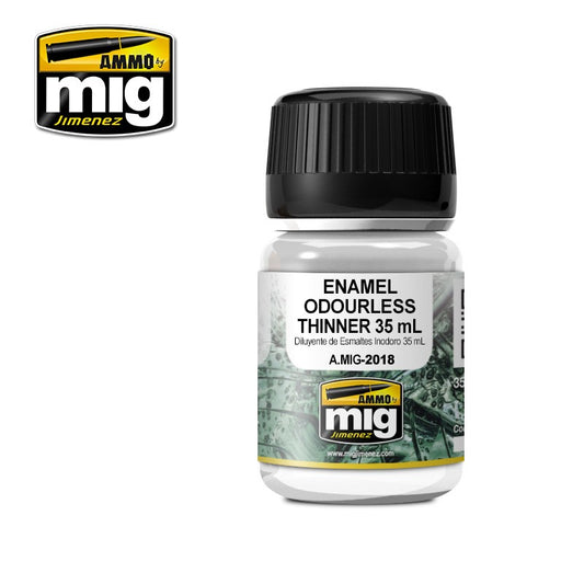 A.Mig-2018 Enamel Odourless Thinner 35 Ml MIG Weathering Ammo by MIG   