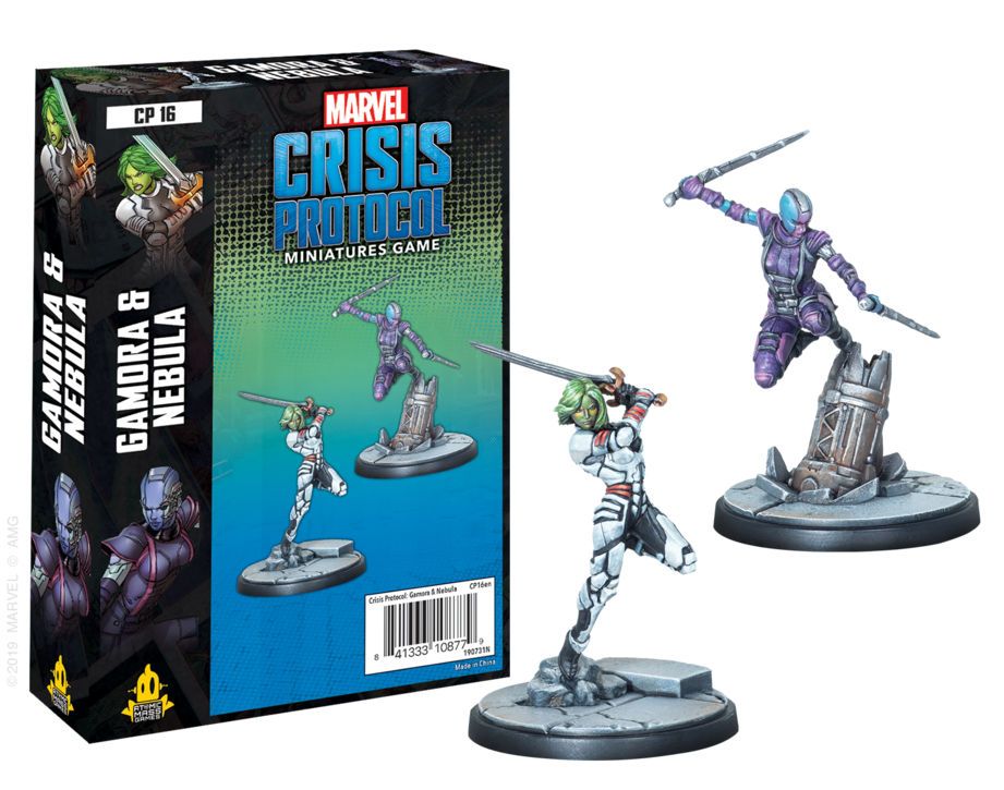 Marvel Crisis Protocol Miniatures Game Gamora and Nebula Expansion Marvel Crisis Protocol Lets Play Games   
