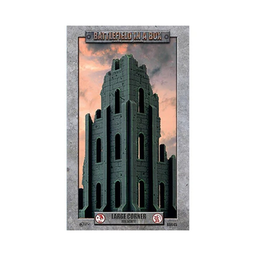 Large Corner Ruin - Malachite (x1) Battlefield in a Box Aetherworks Default Title  