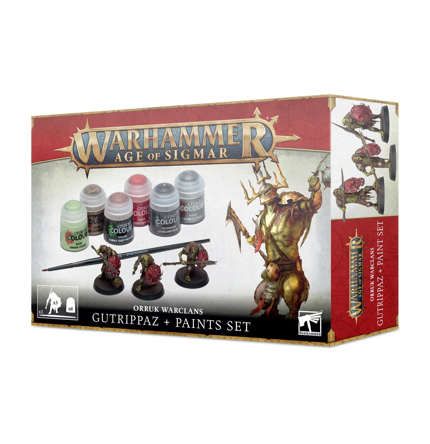 Orruk Warclans Gutrippaz + Paints Set Scale Model Kits Games Workshop   