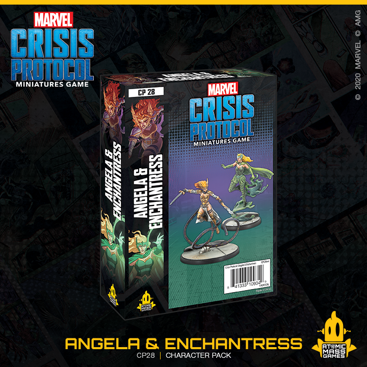 Marvel Crisis Protocol Miniatures Game Angela & Enchantress Marvel Crisis Protocol Lets Play Games   
