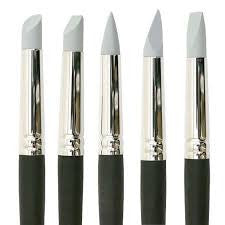Colour Shaper tool firm grey tip flat chisel  size- 6 Brushes & Paints Colour Shaper   