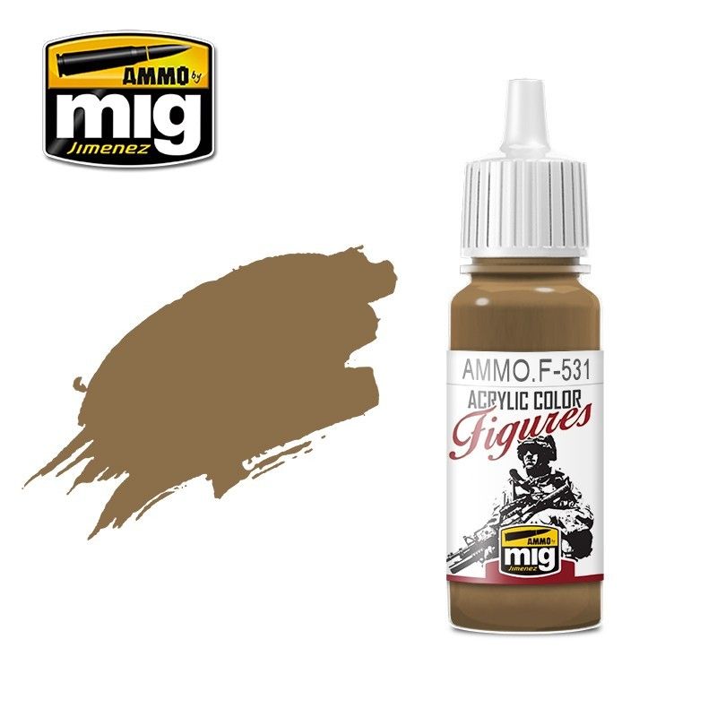 F-531 FIGURES PAINTS Light Brown MIG Special Figures Paints Ammo by MIG   