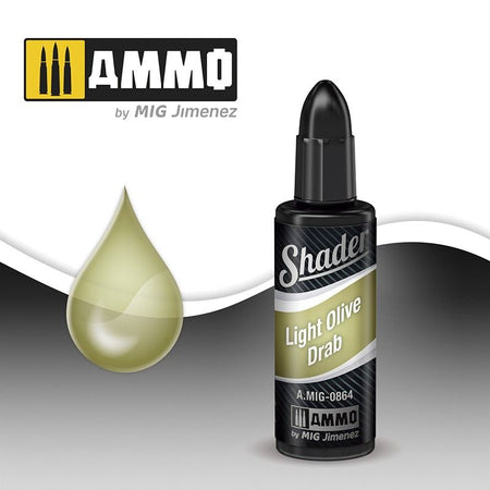 A.Mig-0864 Light Olive Drab MIG Shaders Ammo by MIG   