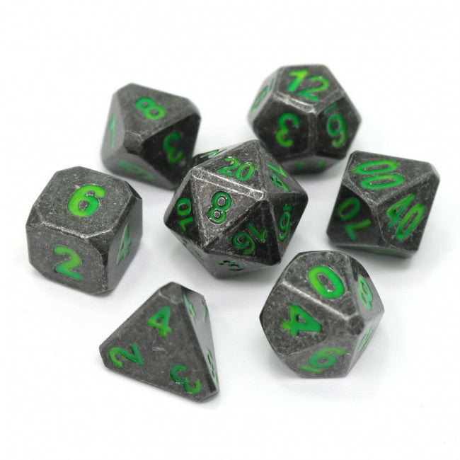 DHD 7 Piece RPG Set: Forge Clover Gaming Dice Die Hard Dice   