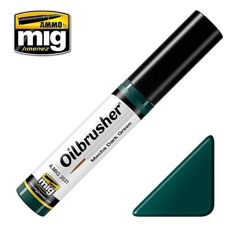 A.Mig-3531 Mecha Dark Green MIG Oilbrushers Ammo by MIG   