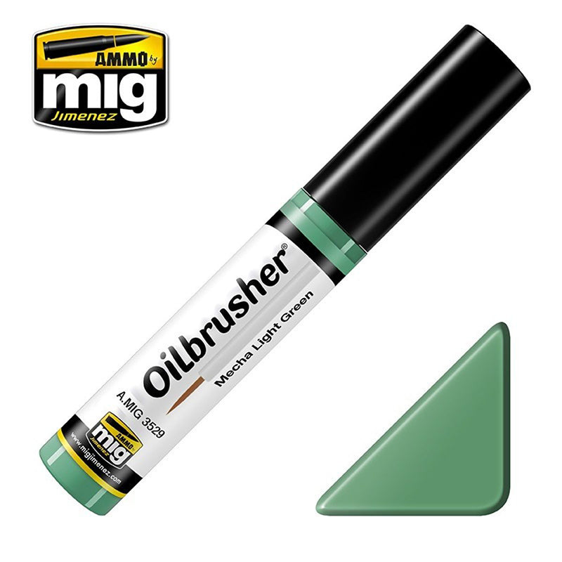 A.Mig-3529 Mecha Light Green MIG Oilbrushers Ammo by MIG   