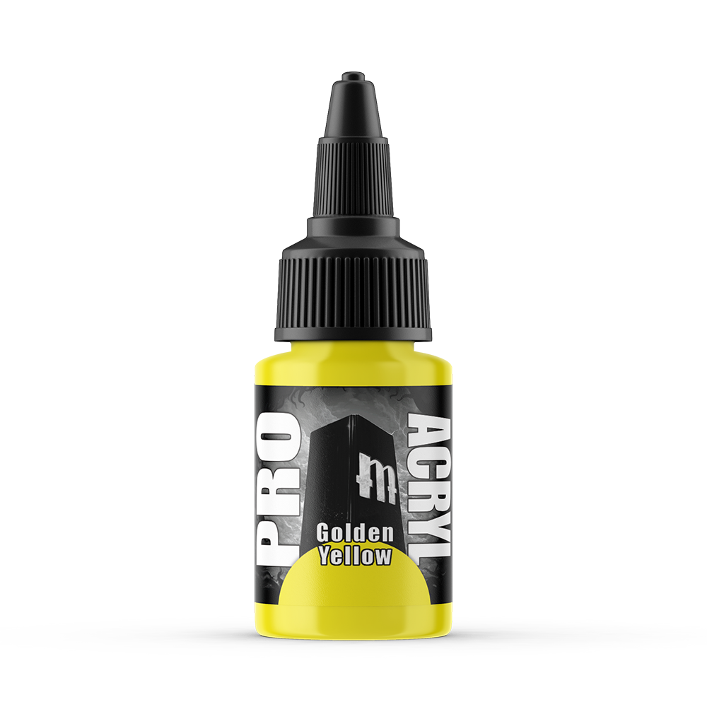 MPA-006 Monument Pro Acryl - Golden Yellow 22ml Monument Pro Acryl Paints Monument Hobbies   