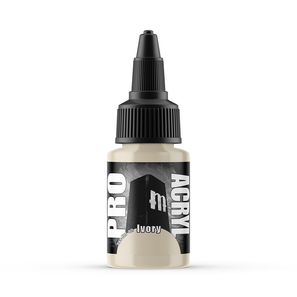 MPA-023 Monument Pro Acryl - Ivory 22ml Monument Pro Acryl Paints Monument Hobbies   