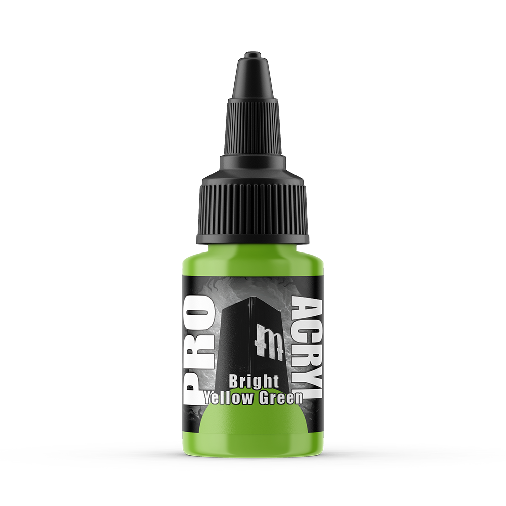 MPA-039 Monument Pro Acryl - Bright Yellow Green 22ml Monument Pro Acryl Paints Monument Hobbies   