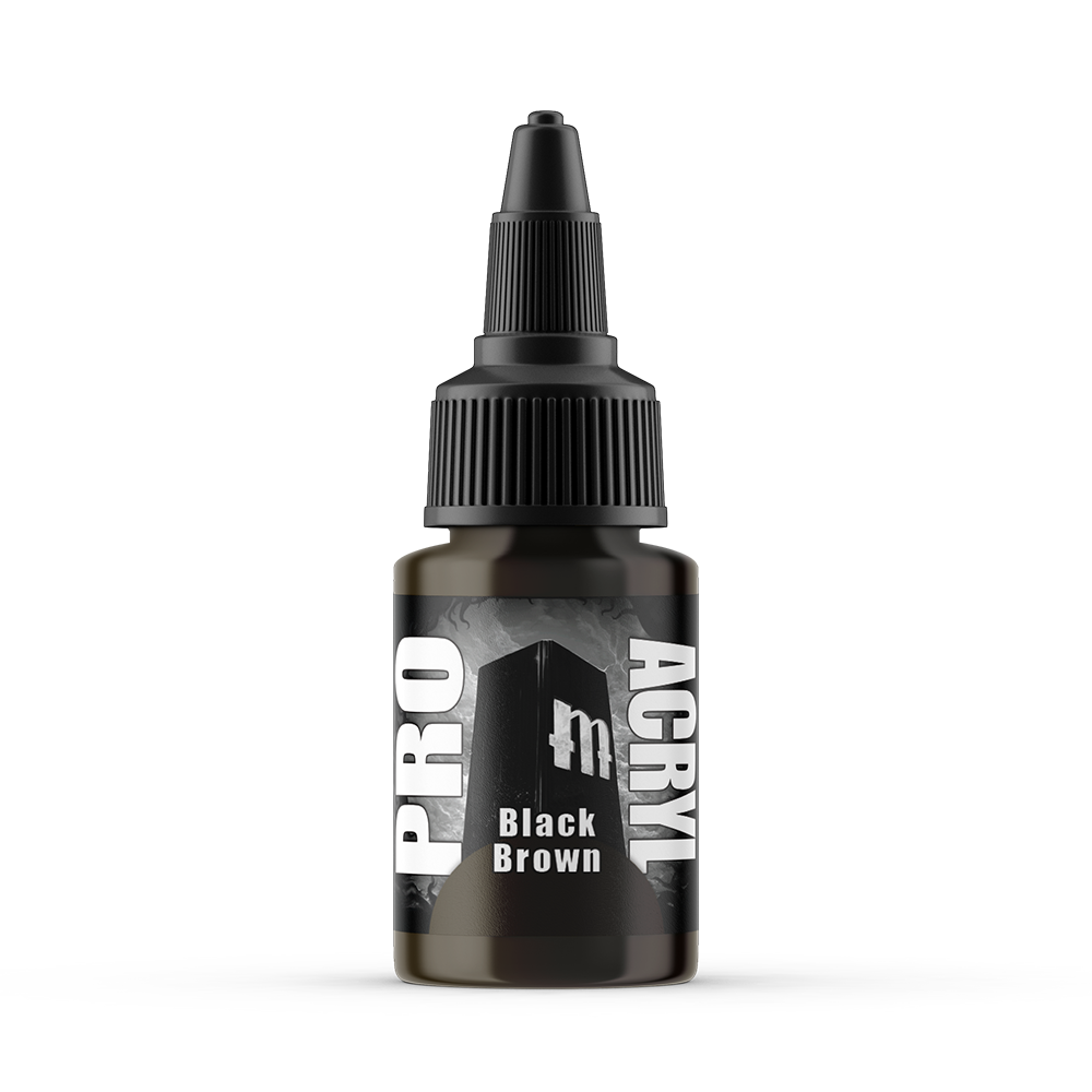 MPA-040 Monument Pro Acryl - Black Brown 22ml Monument Pro Acryl Paints Monument Hobbies   