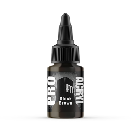 MPA-040 Monument Pro Acryl - Black Brown 22ml Monument Pro Acryl Paints Monument Hobbies   