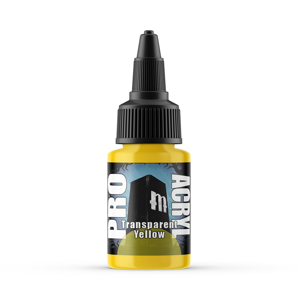 MPA-049 Monument Pro Acryl - Transparent Yellow 22ml Monument Pro Acryl Paints Monument Hobbies   