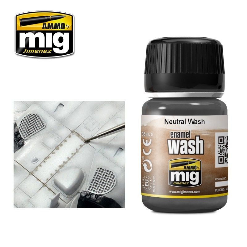 A.Mig-1010 Neutral Wash MIG Weathering Ammo by MIG   