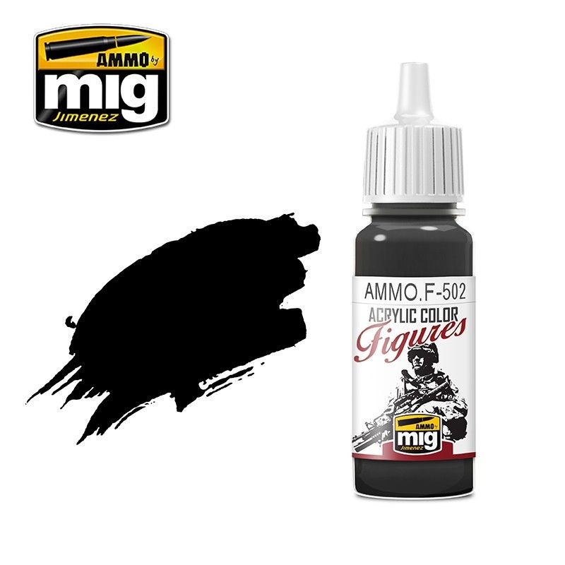 F-502 Figures Paints Outlining Black MIG Special Figures Paints Ammo by MIG   