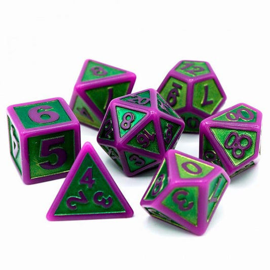 DHD 7 Piece RPG Set: Untamed Gorgon Gaming Dice All Interactive Distribution   