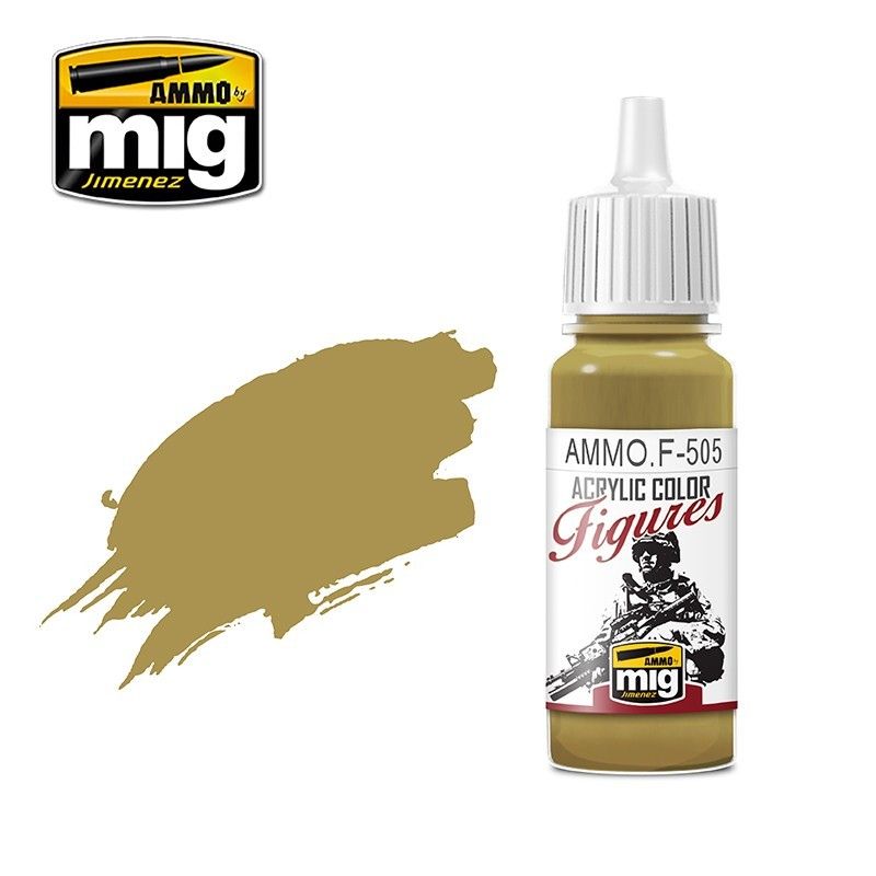 F-505 Figures Paints Pale Yellow Green Fs-33481 MIG Special Figures Paints Ammo by MIG   