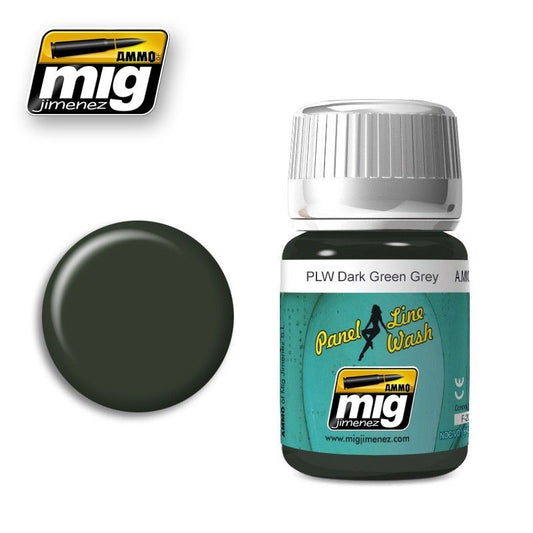 A.Mig-1608 Plw Dark Green Grey MIG Weathering Ammo by MIG   