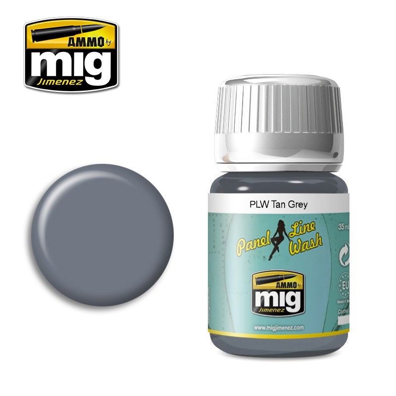A.Mig-1610 Plw Tan Grey MIG Weathering Ammo by MIG   