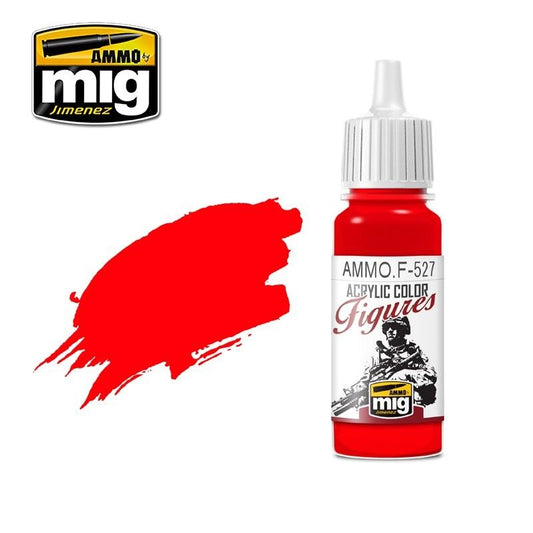 F-527 FIGURES PAINTS Pure Red MIG Special Figures Paints Ammo by MIG   