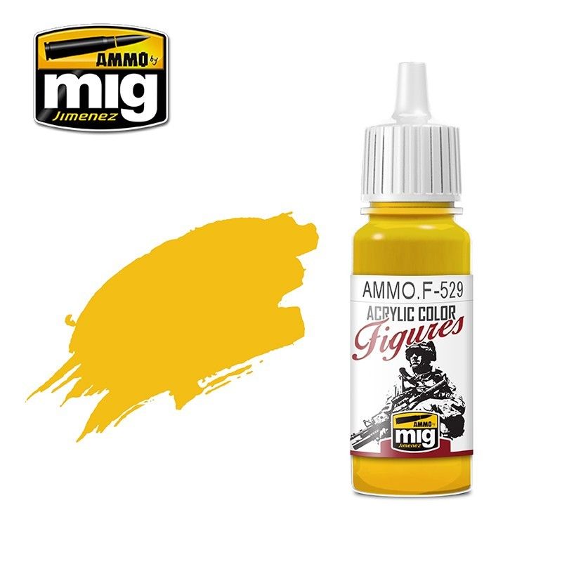 F-529 FIGURES PAINTS Pure Yellow MIG Special Figures Paints Ammo by MIG   