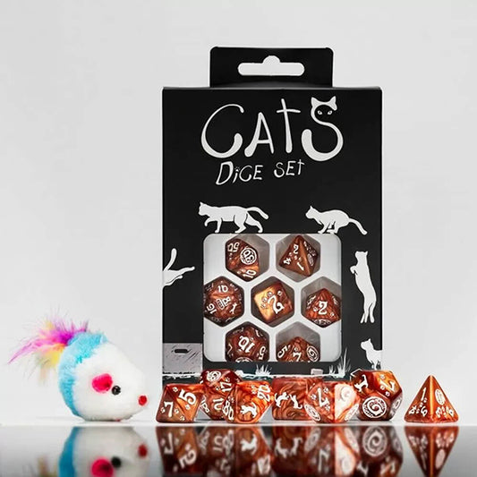Q Workshop Cats Dice Set - Muffin Dice Set 7 Q Workshop Dice Lets Play Games   