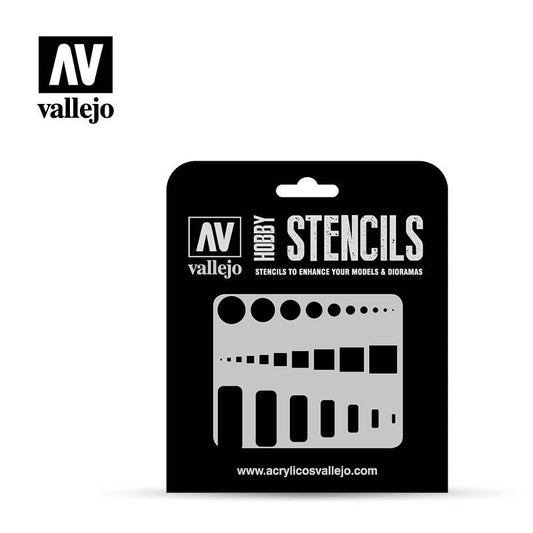 Vallejo Stencils - Air Markings - Access Trap Doors Vallejo Stencils Vallejo   