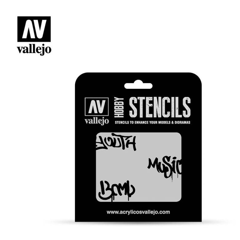 Vallejo Stencils - Lettering & Signs - Street Art Num. 1 Vallejo Stencils Vallejo   