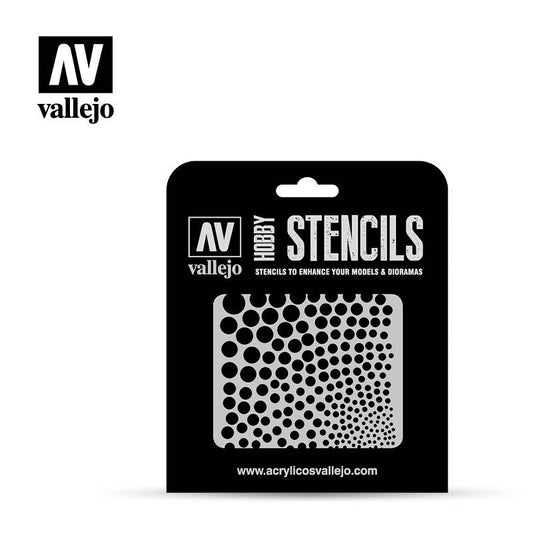 Vallejo Stencils - Sci-Fi & Fantasy - Circle Textures Vallejo Stencils Vallejo   