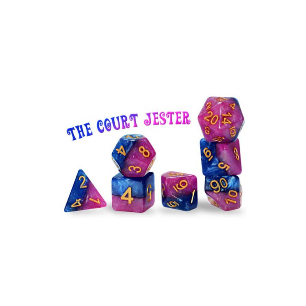 GKG 7-setCube: Halfsies Dice: The Court Jester Gate Keeper Games Dice Gate Keeper Games   